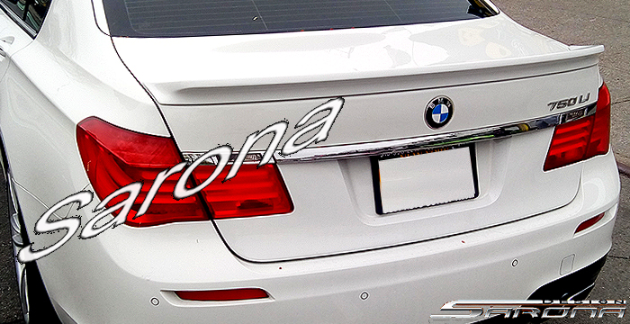 Custom BMW 7 Series Trunk Wing  Sedan (2009 - 2015) - $319.00 (Manufacturer Sarona, Part #BM-061-TW)